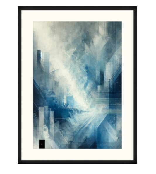 Wooden  framed art print 80x60 cm - Transcendance