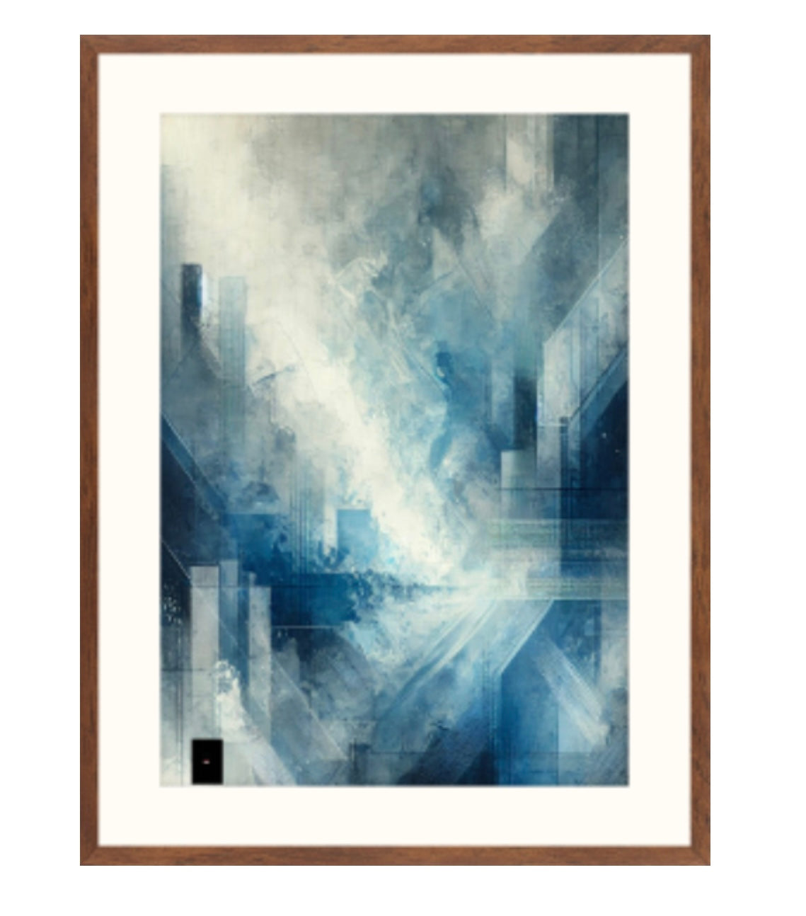 Wooden  framed art print 80x60 cm - Transcendance