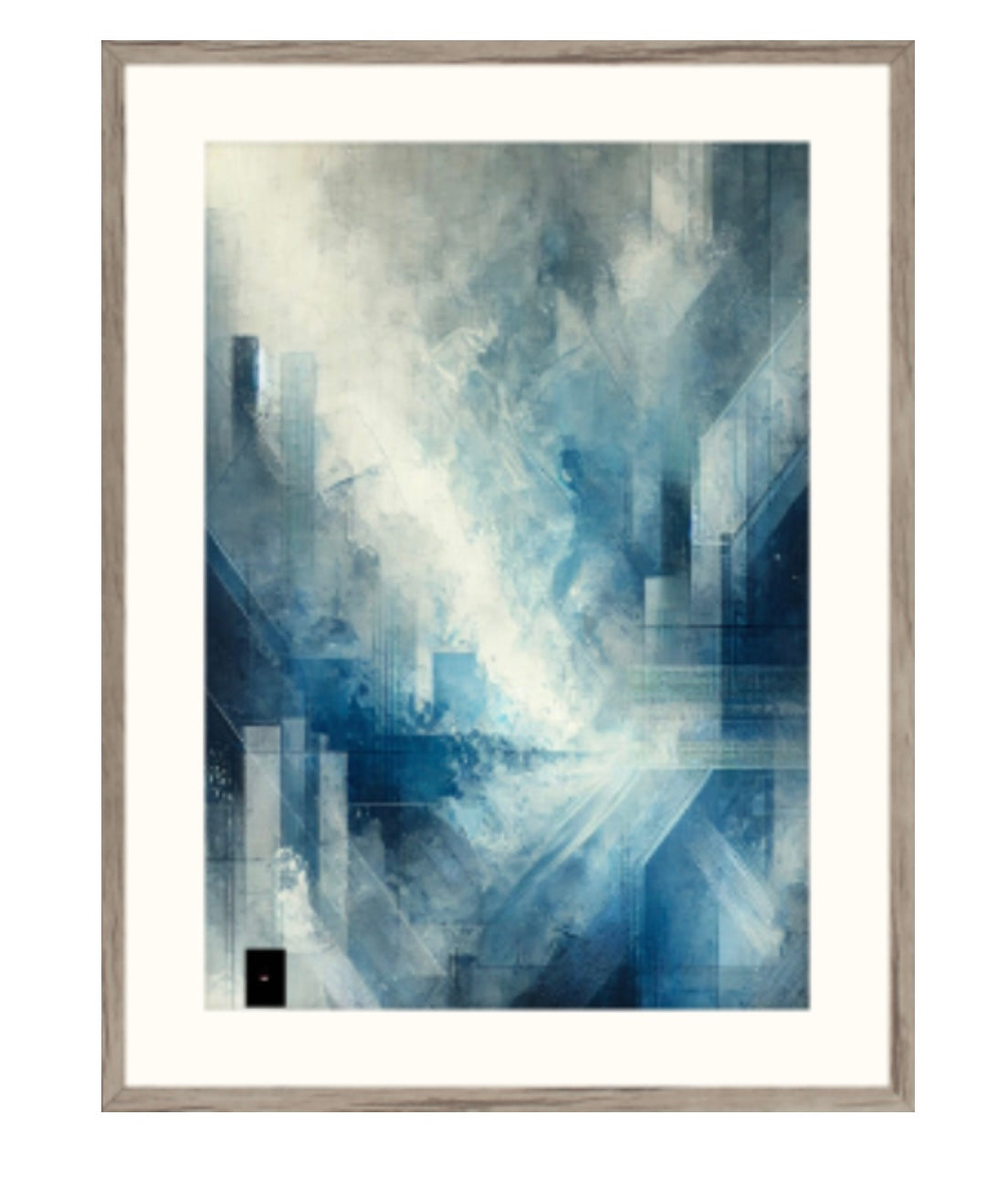 Wooden  framed art print 80x60 cm - Transcendance